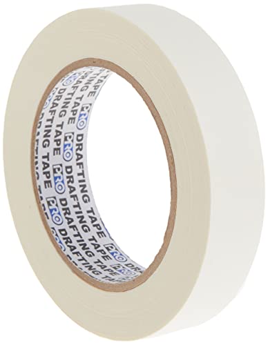 ProTapes Pro Drafting Flatback Paper Industrial Grade Masking Tape, 60 yds Length x 1" Width (Pack of 1) - size: 1" Width