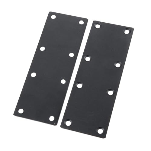 dophee 4PCS Black Stainless Steel Flat Mending Plates, 1.97"x5.51" - size: 140mm/5.51"