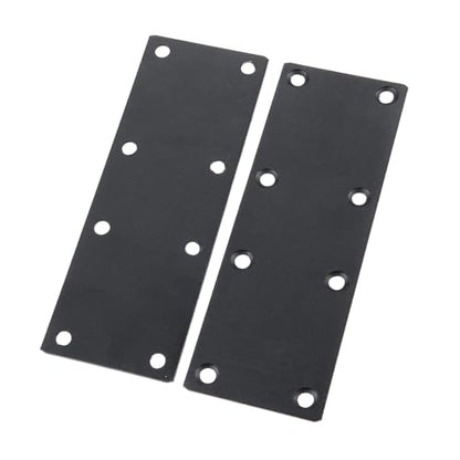 dophee 4PCS Black Stainless Steel Flat Mending Plates, 1.97"x5.51" - size: 140mm/5.51"