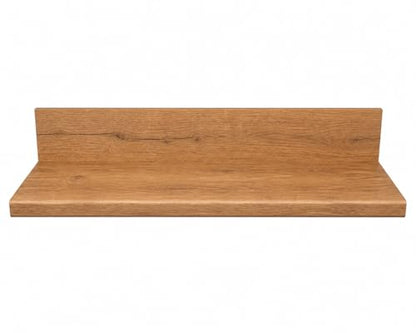 Luxury Vinyl Plank Flush Stair Nose Kit – Tread + Riser Combo (Light Oak) - color: Light Oak