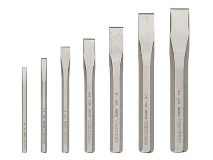TEKTON Cold Chisel Set, 7-Piece | PNC91004 - size: 7-Piece (1/4-1 in.), style: Cold Chisel