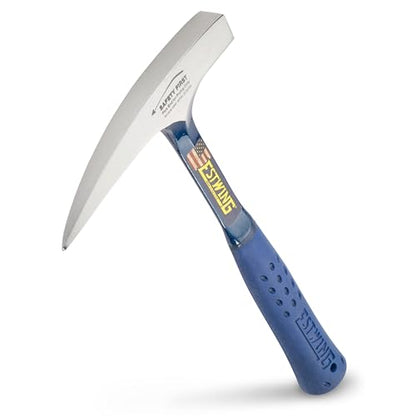 ESTWING Rock Pick, 14oz Pointed Tip, Blue Molded Grip, E3-14P - size: 14 oz (Ounces) Standard Handle