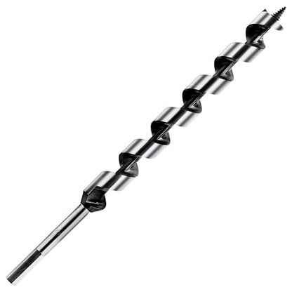 7/8 Inch x 12 Inch Long Ship Auger Drill Bit Set for Wood - size: 7/8"x12"
