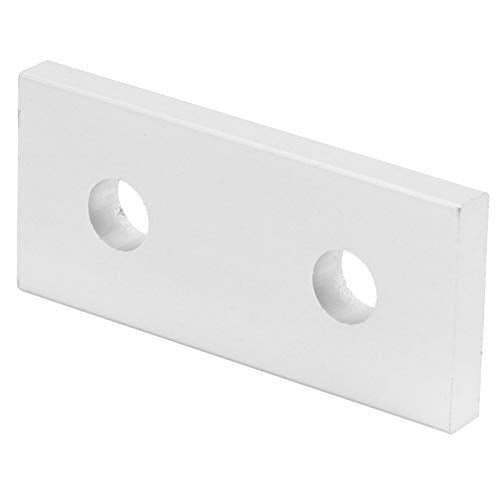 Joining Plate, Pack of 10 Aluminum Flat Connecting Plate Reinforcement Vertical Connection Tool Rectangular 2 Hole Placement Joining Plate for Construction Industry (2020) - size: 2020