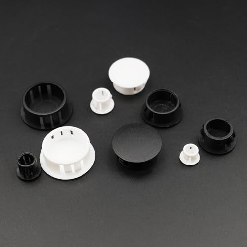 255PCS Plastic Hole Plugs White Plastic Plug Kit Flush Type Hole Plugs - size: 255PCS-8Size-White