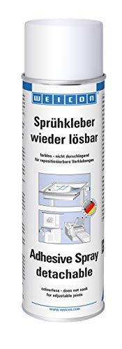 WEICON Adhesive Spray | 500 ml / 17oz | Transparent | for Felt, Foam, Leather, Carpets, Rubber, Wood | Craft Adhesive | Multipurpose | Industrial Grade (Adhesive Spray Detachable) - style: Adhesive Spray Detachable
