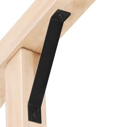 4 Pack 13-3/4" x 1-1/2" 45-Degree Angle Bracket for Post Pergola - size: 13-3/4" x 1-1/2"