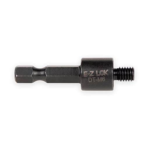 E-Z LOK 400-M6 Threaded Inserts for Wood, Installation Kit, Brass, Includes M6-1.0 Knife Thread Inserts (6), Drill, Installation Tool - size: M6-1.0 (6 Count)