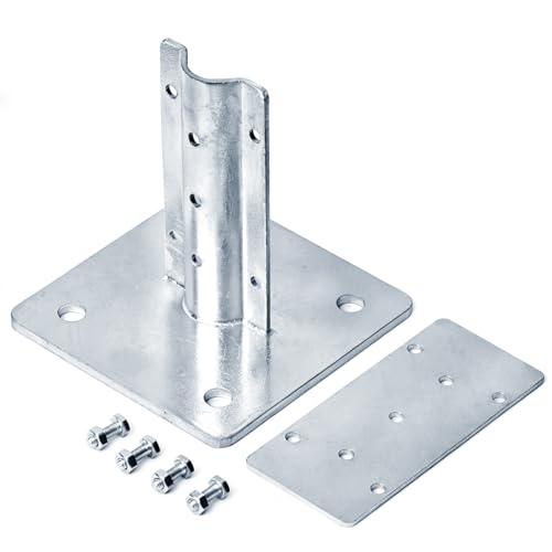 2 Pack Fence U Post Base for 1.2" U Post,Heavy Duty
