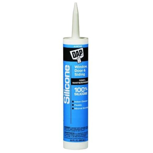 Dap 08649 Almond Silicone Sealant, 9.8 Ounce - color: Almond, size: 10.1 oz