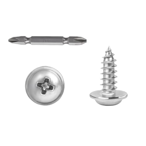 #10x1/2 Phillips Modified Truss Head Wood Screws 100pcs ZGLS-04 - size: #10 x 1/2"