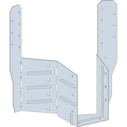 Simpson Strong-Tie THASR29-2 THASR Galvanized Adjustable Truss Hanger for Double 2x9, Skewed Right - size: 1 Each/Double Wide
