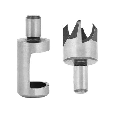 8-Piece Wood Plug Cutter Drill Bit Set for DIY Woodworking Projects with Tapered and Straight Cutters for Long-Lasting and Precise Hole Plugging