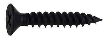 Hard-To-Find Fastener Phillips Flat Twinfast Wood Screws, Black Phosphate, Durable & Secure Indoor Wood Screws for Cabinets, Home Improvement, DIY, Construction, Interior Renovations, #8 x 1" - size: #8 x 1" Pack of 100