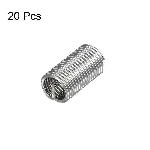 HARFINGTON 20pcs Wire Thread Inserts M12 x 1.75 3D 304 Stainless Steel Helical Coiled Wire Threaded Sleeve - size: M12 x 1.75