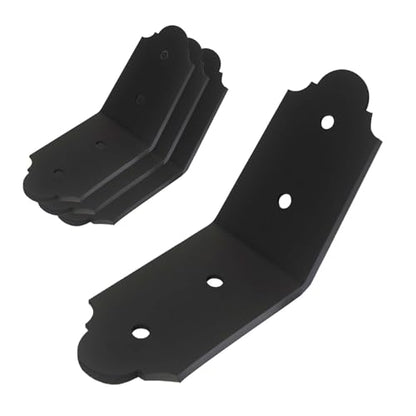 4Packs 45-Degree Angle Bracket Decorative Knee Braces, 6" Heavy Duty Flush Inside 45-Degree Connector Brace, Outside 45 Degree Mount Bracket Building Accessories Products - size: 4packs-45 degree