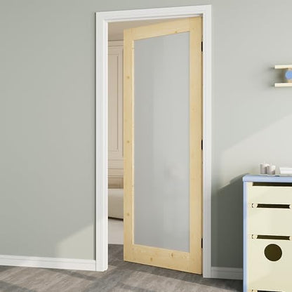 Interior Door,1-Lite Glass Doors,Wood Door Slab,36x80 Barn Door - size: 36" x 80"