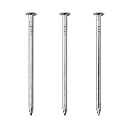 JEGONFRI 120pcs 2" Nickel Plated Nails for Hanging Pictures, Wood Nails - color: Silver, size: 2 In , 120 Pcs