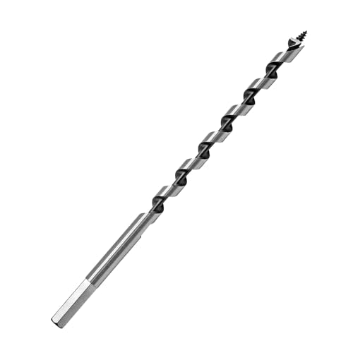 3/8" Diameter 3/8" Hex Shank 9" Ship Auger Drill Bit - size: 3/8 in