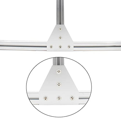4 PCS Joint Plate, Surface Anodic Oxidation Silver T Shape Corner Bracket, 5 Hole Outside Joining Plate for 2020 Series Aluminum Profile 3D Printer Frame - size: 2020T