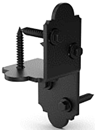 OZCO Ironwood 6x6 Post Base Kit, 10 Pack,Black - size: 10 Pack, style: Laredo Sunset 2" High Velocity