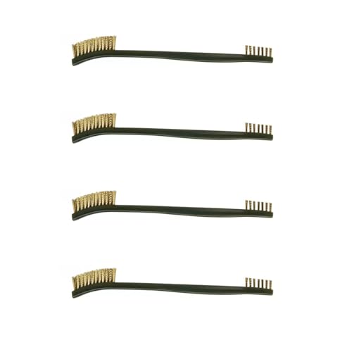 5-Piece Brass Wire Brush Set, Small Brass Wire Brushes, Mini Wire Brushes for Cleaning, Rust Removal
