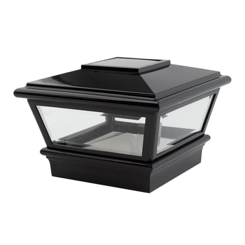 Deckorators Solar Post Cap, Black VersaCap (2-Pack)