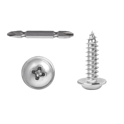 #8 x 5/8" Phillips Modified Truss Head Wood Screws 100pcs ZGLS-04 - size: #8 x 5/8"