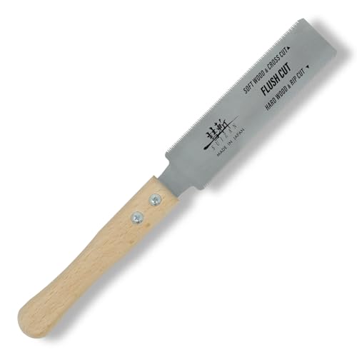 SUIZAN Flush Cut Saw 6" - Japanese Pullsaw Hand Saws Wood Cutting - size: 6 Inch (150mm), style: 6 Inch (150mm) Hand Saw