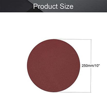 5Pcs 10“ PSA Sanding Discs, 120 Grits Self Stick Adhesive Back Sandpaper - style: 120# (5pcs)