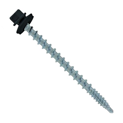 ST Fastening Kwikseal Woodbinder Metal Roofing Screws #10 x 2-1/2" - color: Black, size: #10 x 2-1/2"