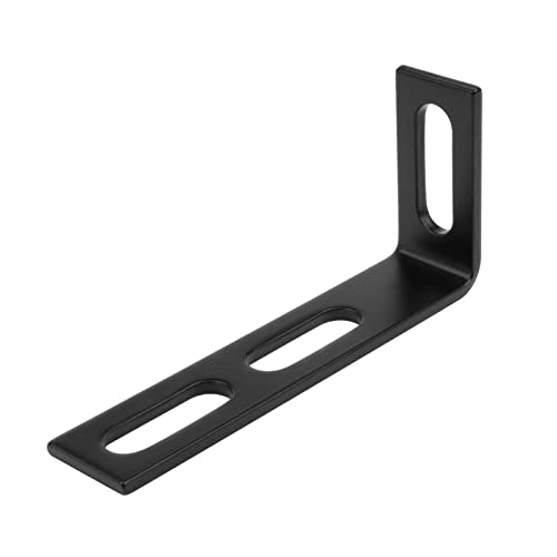 10 Pack 4-1/4" x 2" x 7/8" Black Adjustable Slotted L Angle Bracket