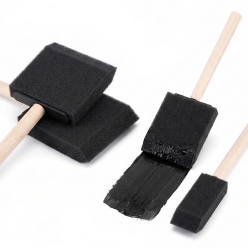 4 Pcs Foam Paint Brushes 4 Sizes Foam Sponge Brush for Painting