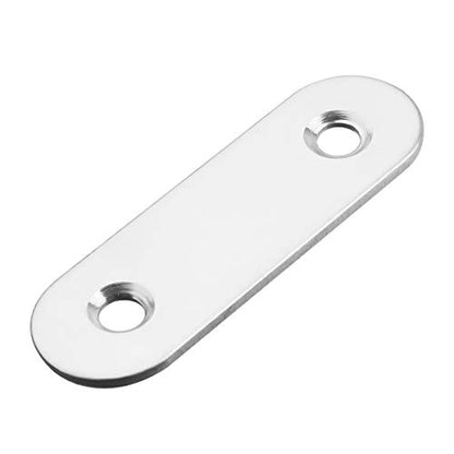 Flat Corner Brace Plates, Pack of 50, 1.57x0.6x0.08 inch