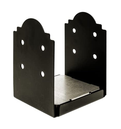 Simpson Strong-Tie APB1010R - Outdoor Accents Mission Collection APB Adjustable Post Base - for 10x10 Rough Lumber, ZMAX Coated Galvanized Steel, Black Powder-Coated (Pack of 2)