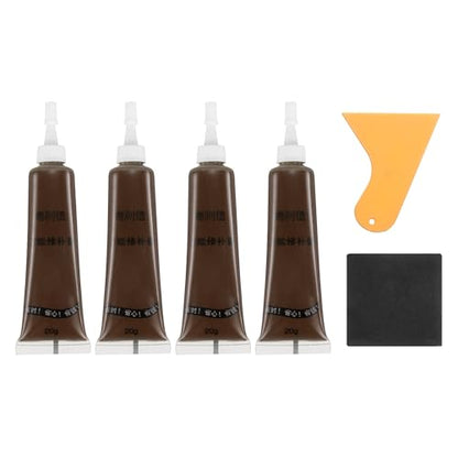 uxcell Wood Repair Kit,4Pcs Touch Up Filler Wood,Black Walnut - color: Black Walnut