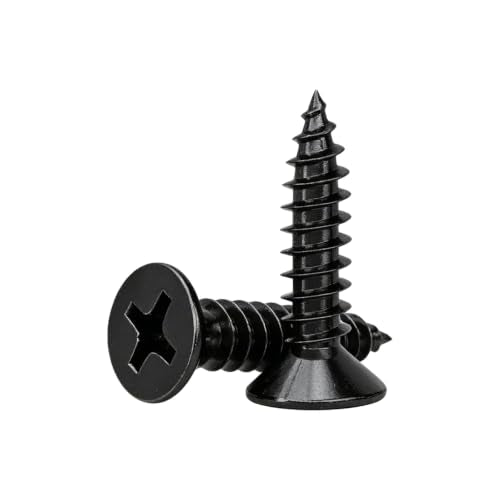 #4 Flat Head Phillips Wood Screws 150Pcs, Carbon Steel, 1/2" - color: #4 x 1/2'' (150pcs)