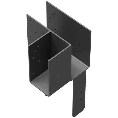 Simpson Strong-Tie ECCLRQ464SDS - ECCLLQ L-Shape End Column Cap for 4X Beams & 6X Post with SDS Screws, Skewed Right Framing Bracket for Structural Support in Home Improvement Projects