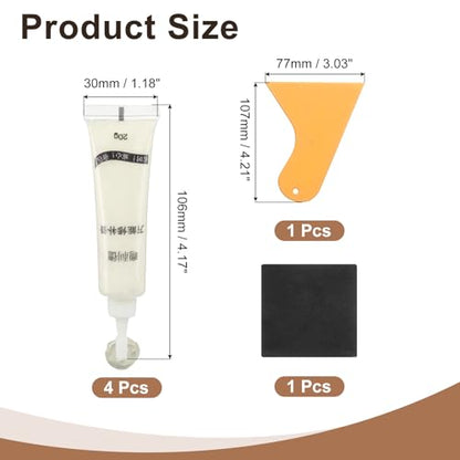 uxcell Wood Repair Kit,4Pcs Touch Up Filler Wood,Angel White - color: Angel White