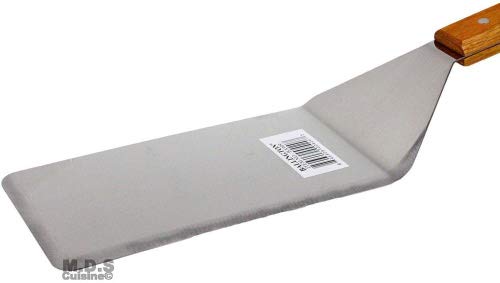 Spatula XLarge Serving Scrapper Solid Wood Handle Stainless Steel Blade Flexible Turner.