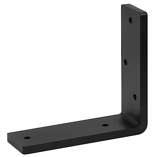2 PCS Heavy Duty L Bracket for Wood, Corner Brace, 7" x 7" x 2" - size: 7" x 7" x 2"