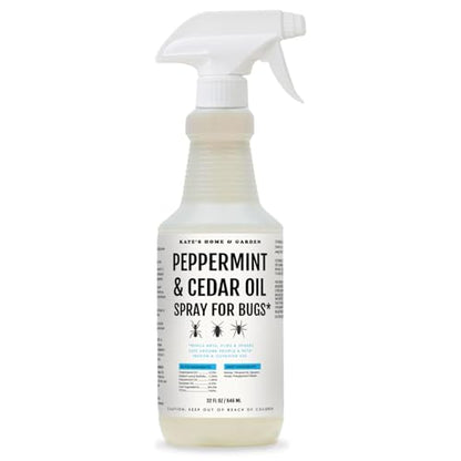 Kate's Home & Garden Peppermint Oil Spray for Bugs, Ants, Spiders (32oz) - size: 32 Fl Oz (Pack of 1)