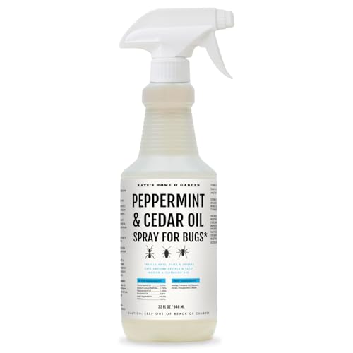 Kate's Home & Garden Peppermint Oil Spray for Bugs, Ants, Spiders (32oz) - size: 32 Fl Oz (Pack of 1)