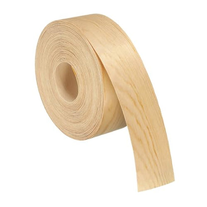 uxcell 2 Inch x 49ft Wood Veneer Edge Banding, Pre-Glued Flexible Pine Edging Strips, Iron on with Hot Melt Adhesive Wood Tape for Cabinet Repair and Furniture Restoration - size: 2 Inch x 49ft