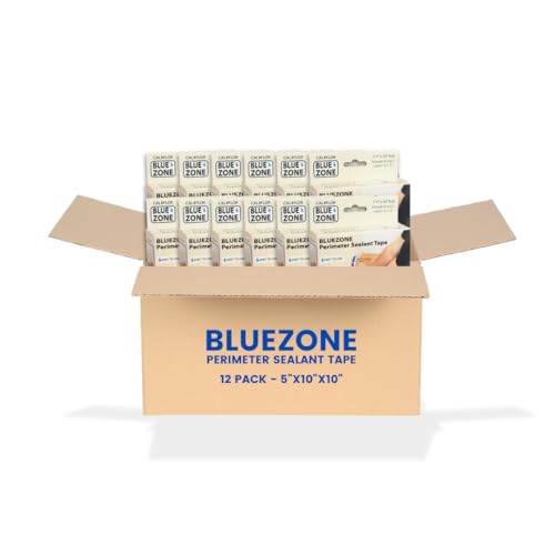 CalFlor BlueZone Perimeter Sealant Tape TA82350 x12 Rolls, for Installing Laminate, Vinyl & Hybrid Flooring Where an exspansion Space, Gap or Edge occurs. Contractor Pack (12)