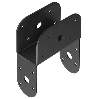 GBGS 6 Pack 4x4 Post to 2x4 Beam Bracket,Black Top Cap Connectors