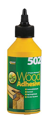 Everbuild 502 All Purpose Weatherproof Wood Adhesive – Suitable for Typical Wood Bonding Applications – 250 ml