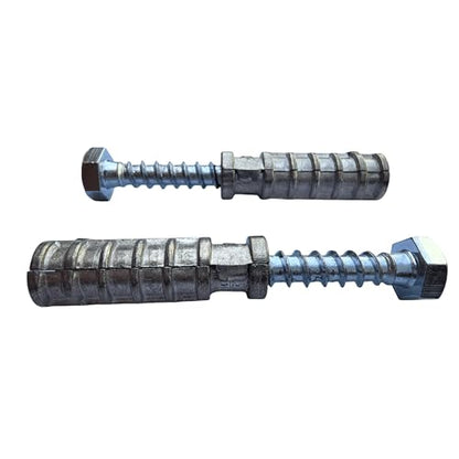 SANTIE 3/8 in. x 1-3/4 in. Zinc-Alloy Short Lag Shield Anchor - size: (3/8" SHORT) - 15 PC