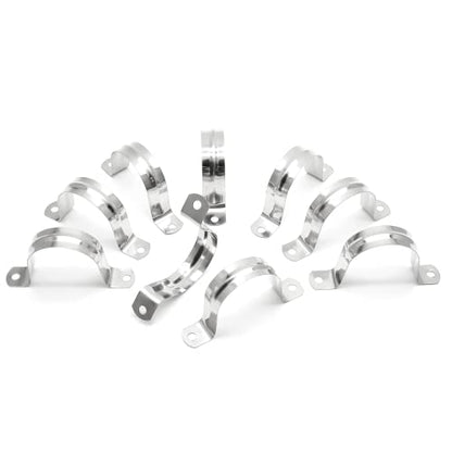 10Pcs 1-3/4 Inch Stainless Steel Conduit Clamps - size: 1-3/4" / 45mm