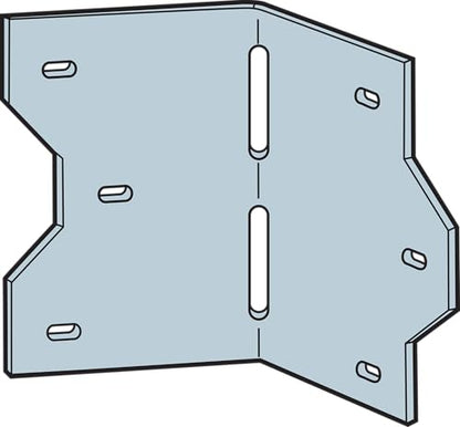 Simpson Strong-Tie LS30 LS 3-3/8 in. 18-Gauge Adjustable L Angle (Pack of 50) - size: 50 Pack